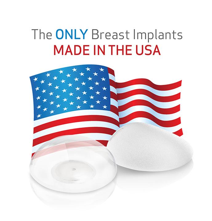 The ONLY Breast Implants MADE IN THE USA