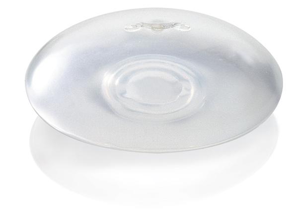 Round Mentor® saline breast implant.