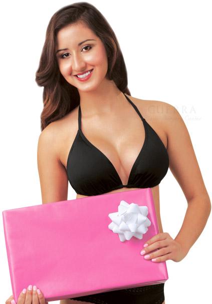 Actual patient, silicone MemoryGel® breast implants.