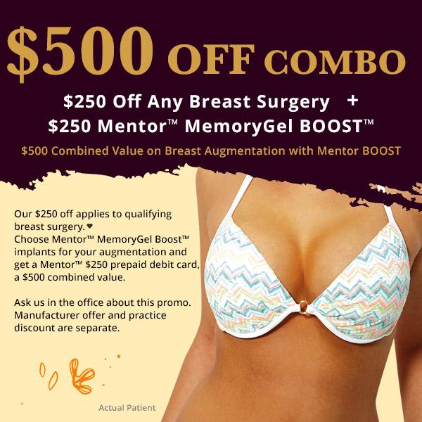 $250 off Breast Surgery
